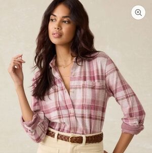 NWT Faherty Legend™ Sweater Shirt - Amelia Plaid M